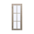 Wooden framed window with 6 glass panes, 5x13 size