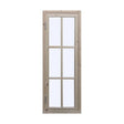 Freja window with wood frame and 6-pane glass (3x2 grid)