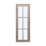 Freja window with wood frame and 6-pane glass (3x2 grid)