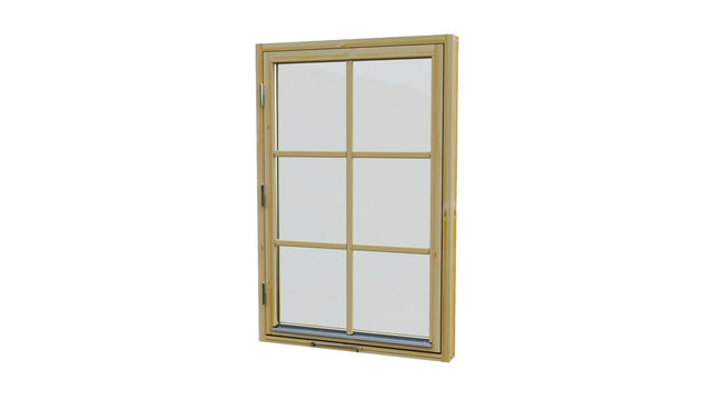 Svea fönster 8x12 med UV 1.3, träfärgad karm och 2x2 spröjsade glasrutor