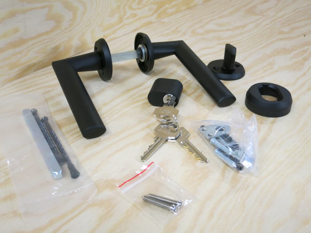 Habo ytterdörrsats miami svart