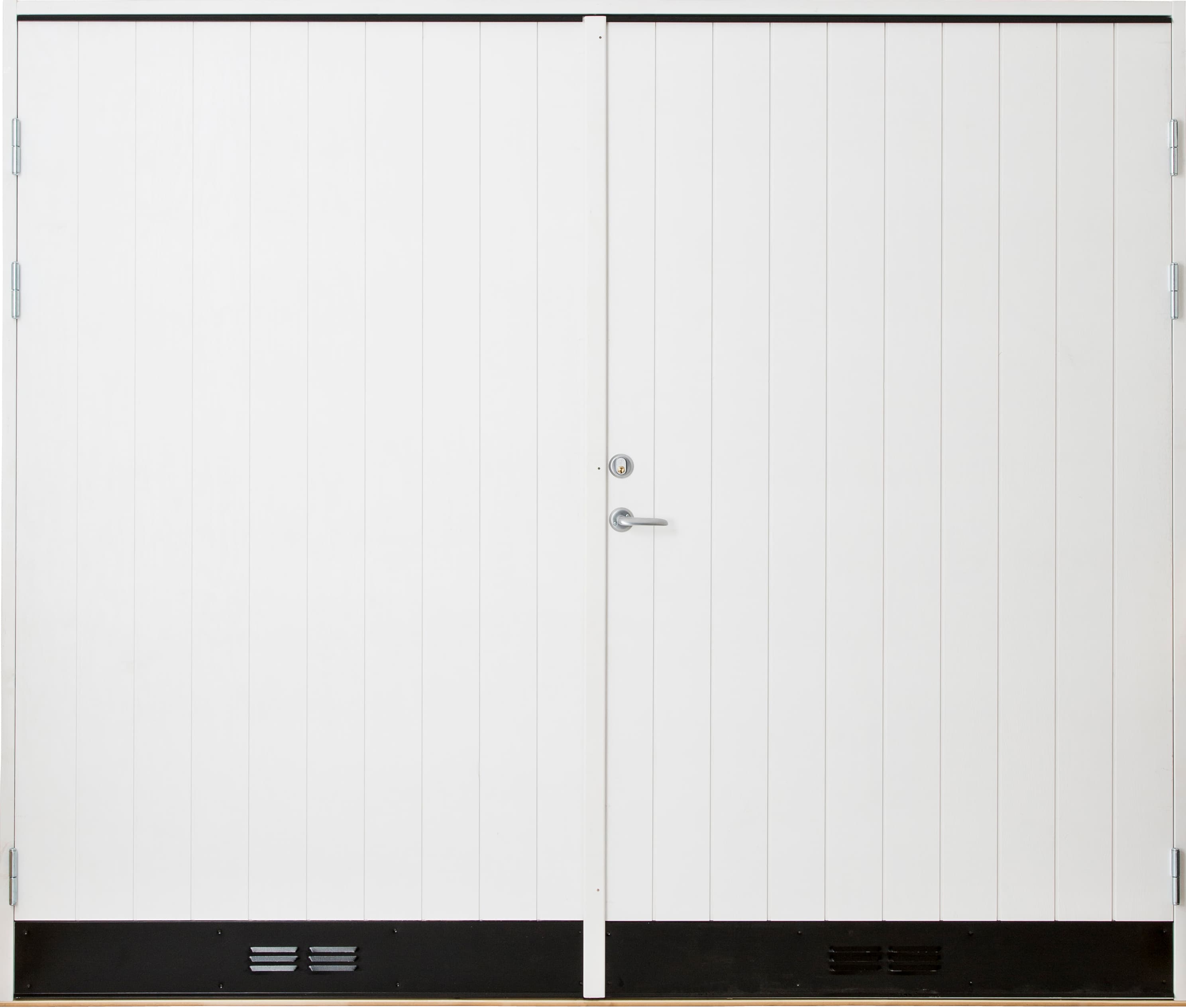 Sorseledörren slagport vit grundmålad